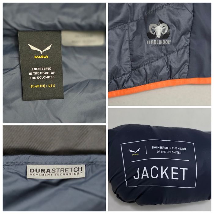 Jacheta barbati SALEWA Ortles Hybrid TirolWool Responsive, Nr. 48 sau M, (cu lână), Engineered In The Heart Of The Dolomites