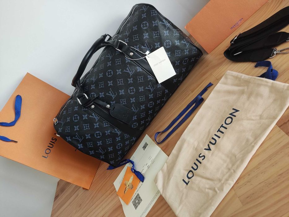 In stoc voiaj, geanta sport piele Louis Vuitton 1109.14