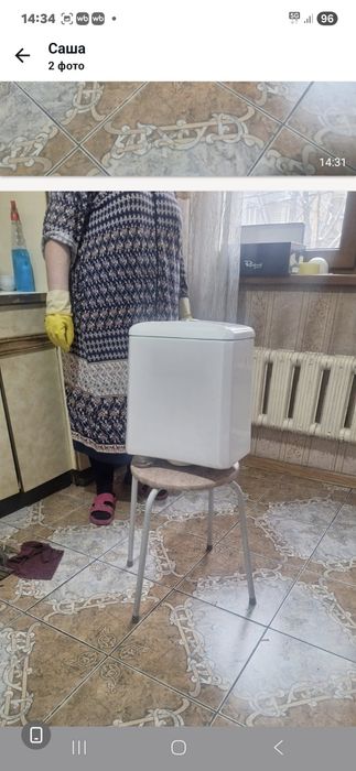 Бочок для унитаза белый