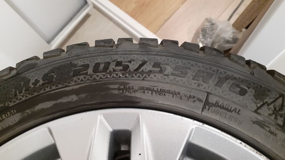 Диски с зимней резиной на 16