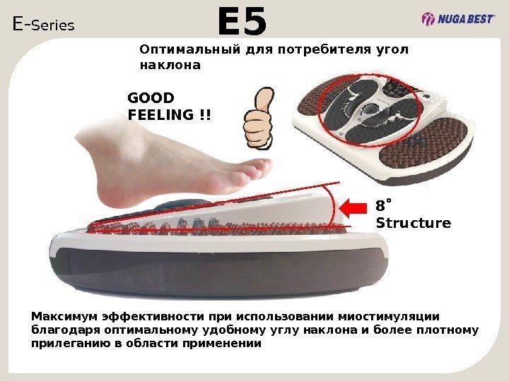 Массажёр для ног и рук Nuga Best E-5 | Нуга Бест