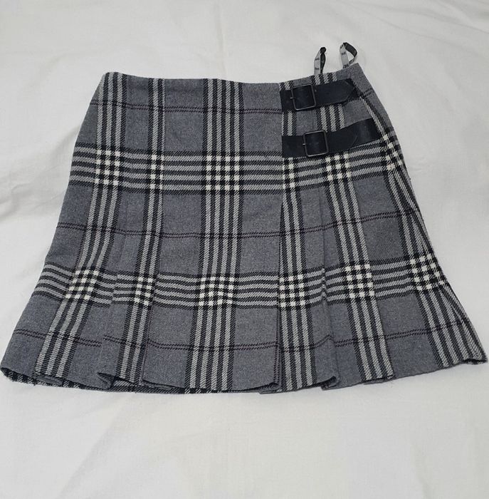 Fusta gri in carouri Jake's marimea 36 stil preppy cu