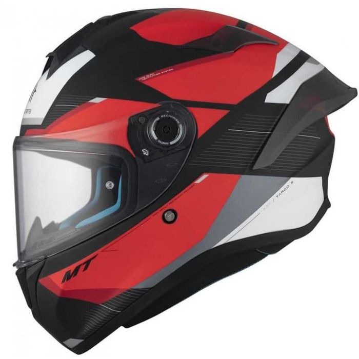 Каска MT Targo s Kay B5 MATT BLACK/RED Размери: XS,S,M,L,XL