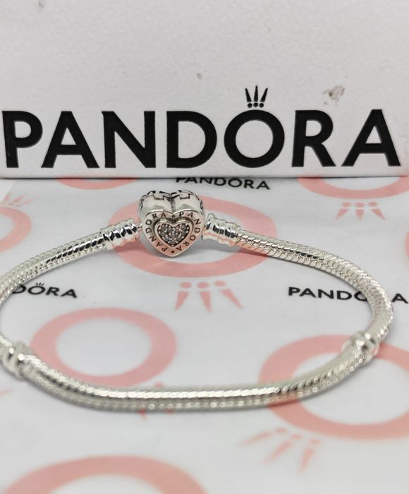 Brățara Nouă Pandora Moments Heart silver S925 Ale