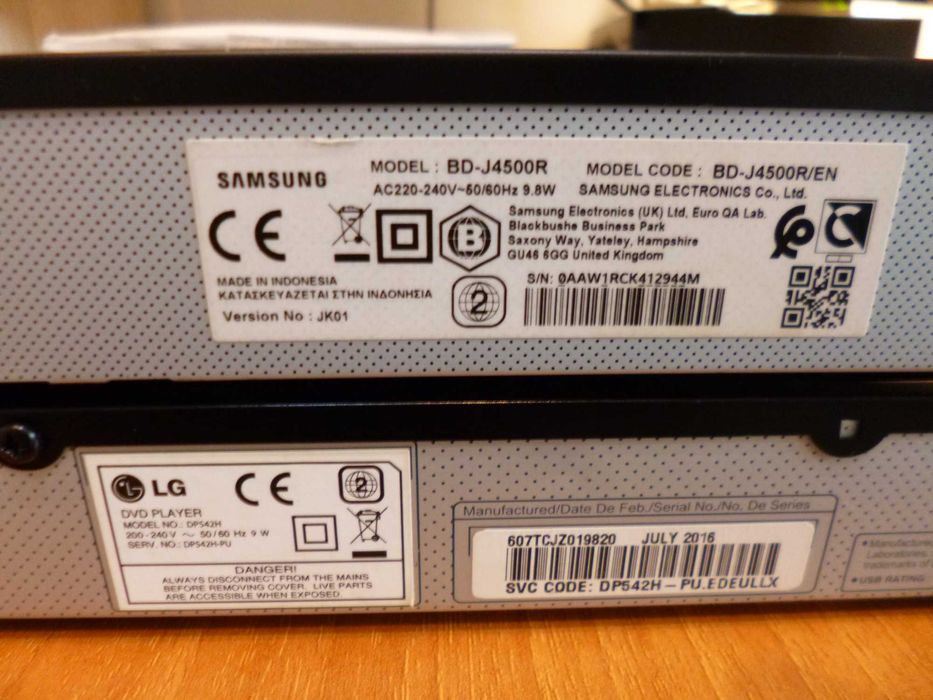 DVD Blu-ray Samsung, LG cu usb