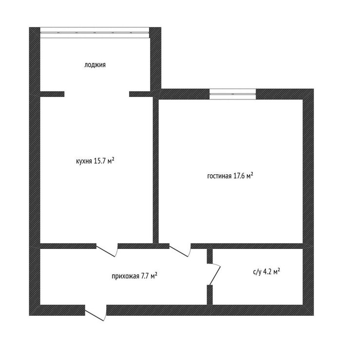 Продается 1 комнатная черновая на батыс2