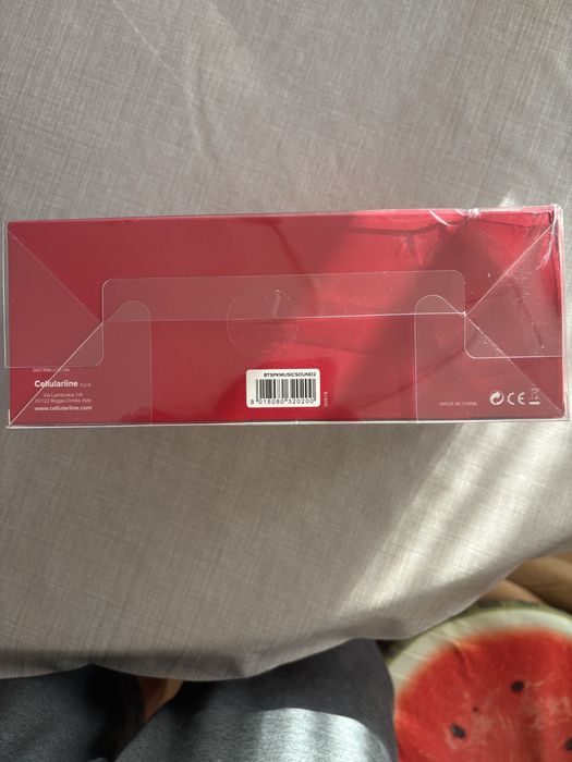 Преносима Bluetooth колонка Cellularline Music Sound, Червена