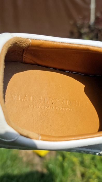 Teniși albi din piele - Vlad Alexandru Shoes