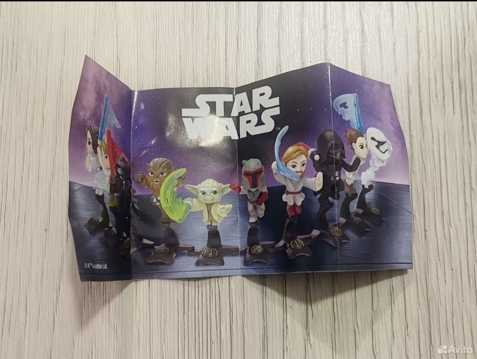 Фигурки Киндер Сюрприз Звёздные войны, Kinder Surprise Star Wars