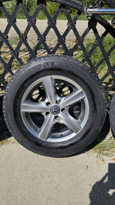 Jante 5x112 cu anvelope Michelin 215/65 R16 M+S – VAG (Audi, VW, Skoda