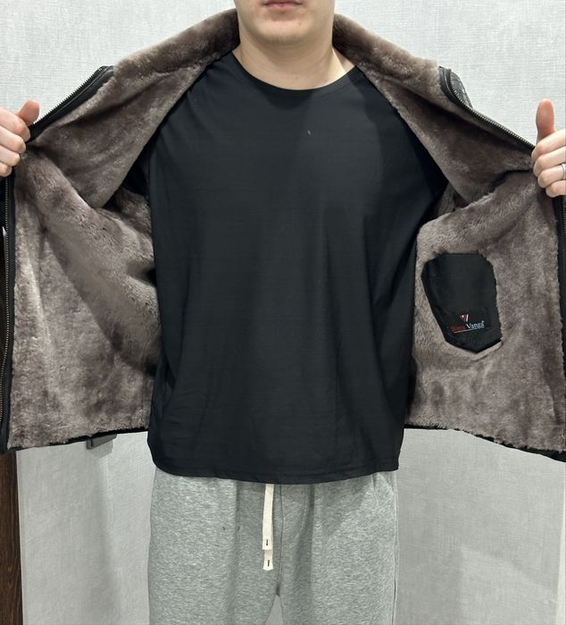 Кожанная дубленка