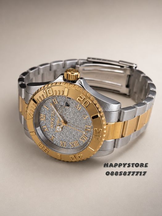 INVICTA Swiss Diamond Silver/Gold 40 mm women, Инвикта нов дамски часовник