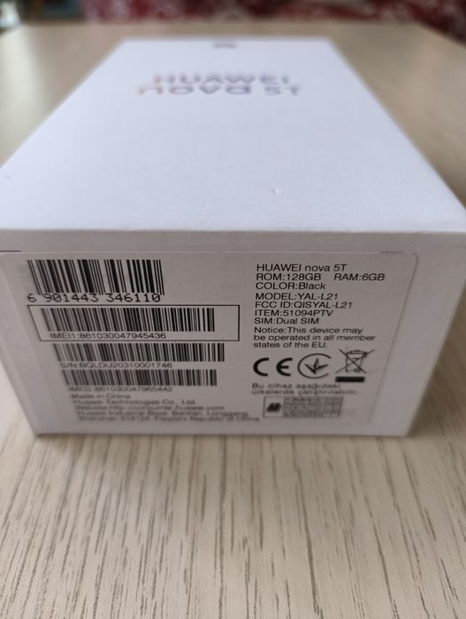 Huawei Nova 5t Black
