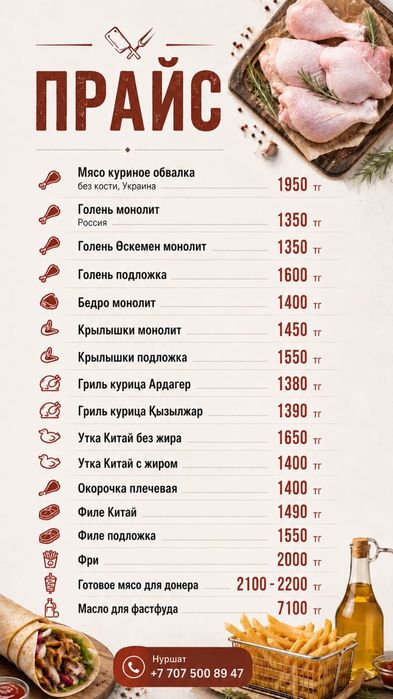 5кг, 7кг,10кг донер еті
