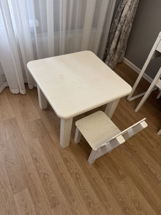 Детский деревянный стол со стульчиком IKEA