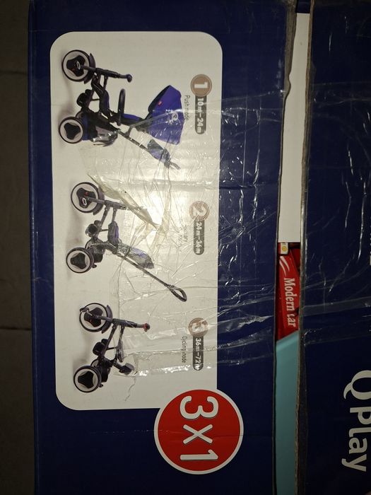 Tricicleta pliabila Qplay Rito PLUS Albastru