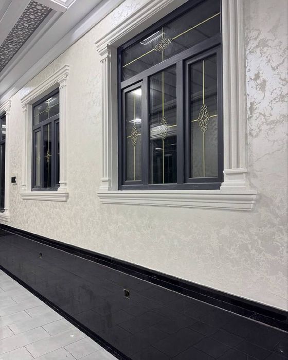 Travertin. Fasad . Ishlari