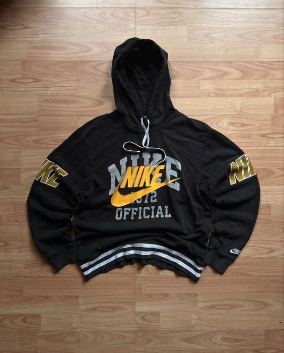 Hanorac hoodie sweatshirt bluza Nike Varsity 1972 retro black cotton