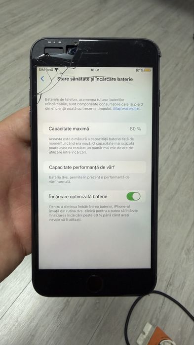 iPhone 8 Plus Neverlock 256GB-Amprenta OK-Spart Dar PERFECT FUNCTIONAL