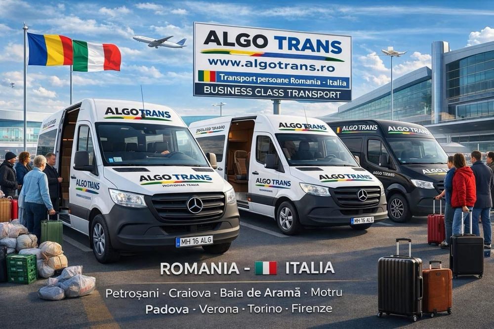 Transport persoane , colete , autoturisme pe platforma Italia