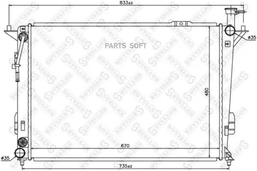 Радиатор на HYUNDAI/KIA