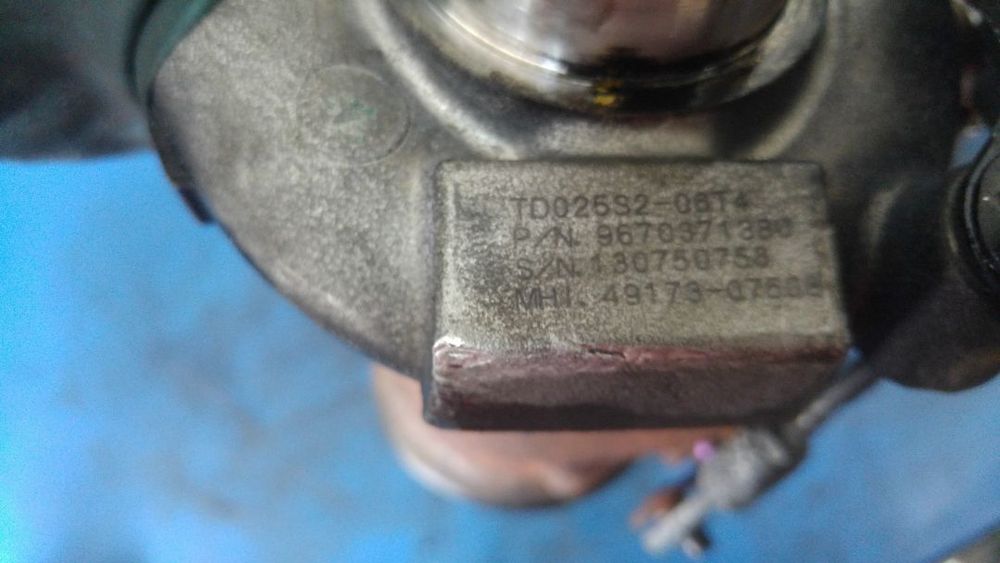 turbina 1.6 hdi peugeot 207 307 expert citroen c4 berlingo 9670371380