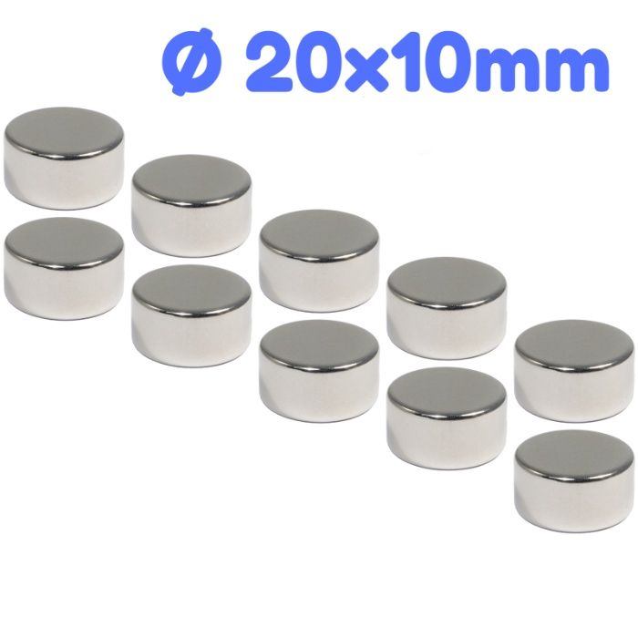 20x10mm МАГНИТ-13кг. неодимов N52, Neodymium magnet NdFeB magnit