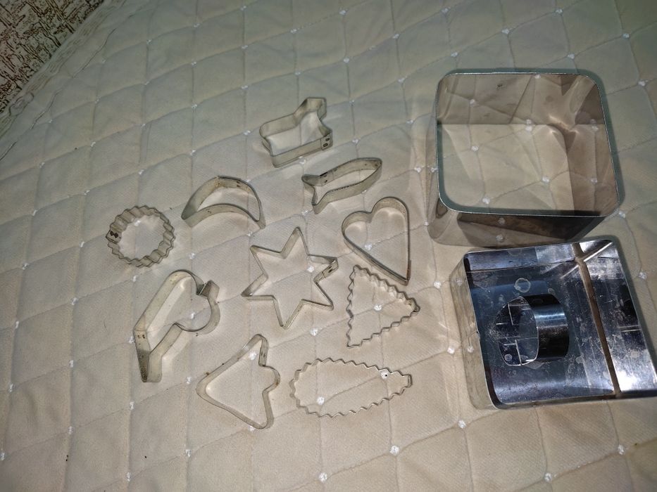 Набор металлических форм для печенья и вырубки теста