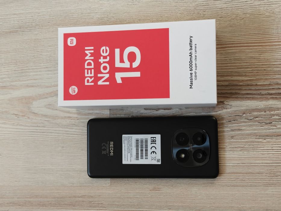 Redmi Note 15 256 gb Ram 8 полный комплект