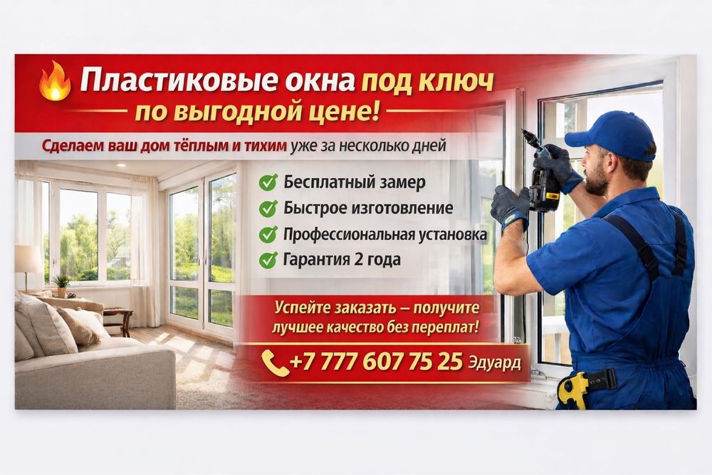 Пластиковые окна под ключ