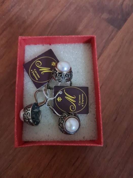 Набор серебро Украина набор