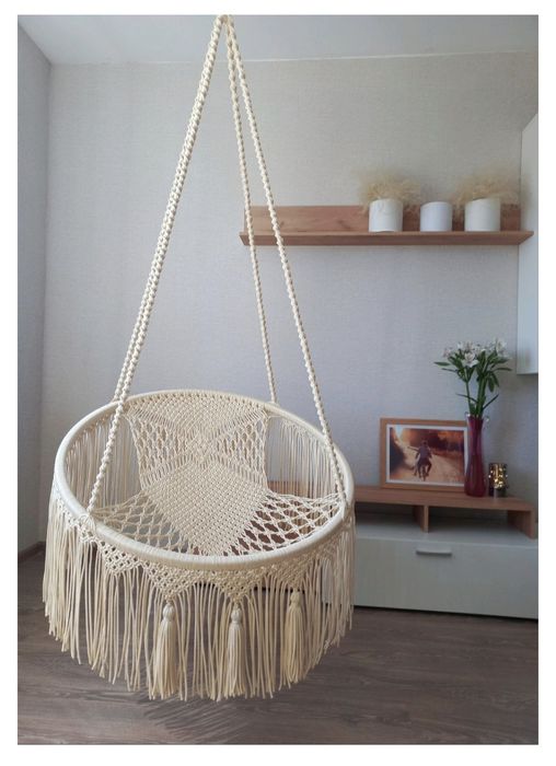 Подвесное кресло в стиле бохо/ кресло-гамак.
