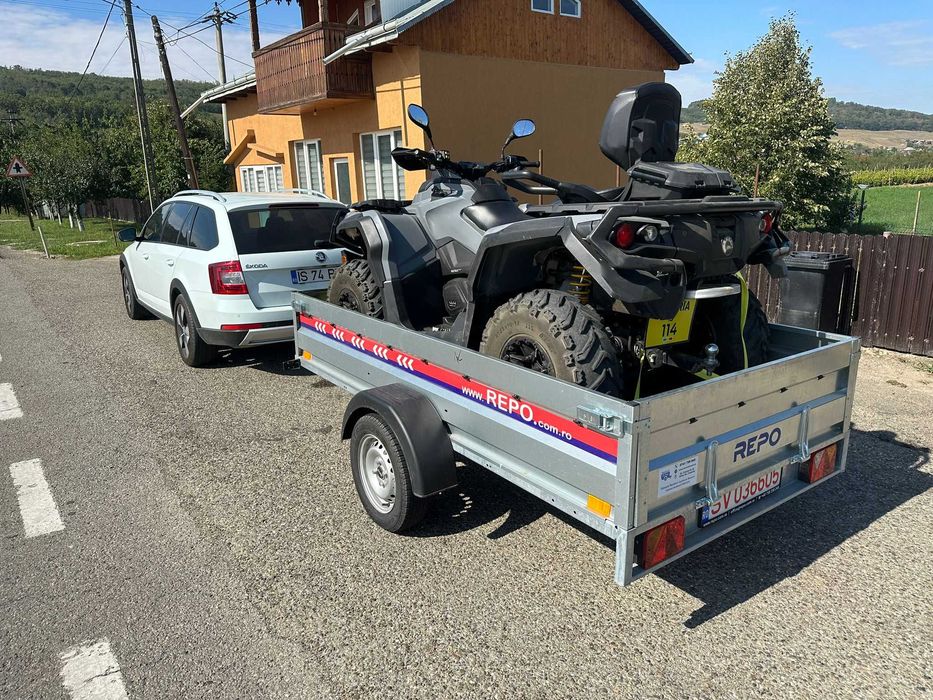 Vand remorca cu 1 axa sau 2 axe 750 kg noua, in Jud Botosani