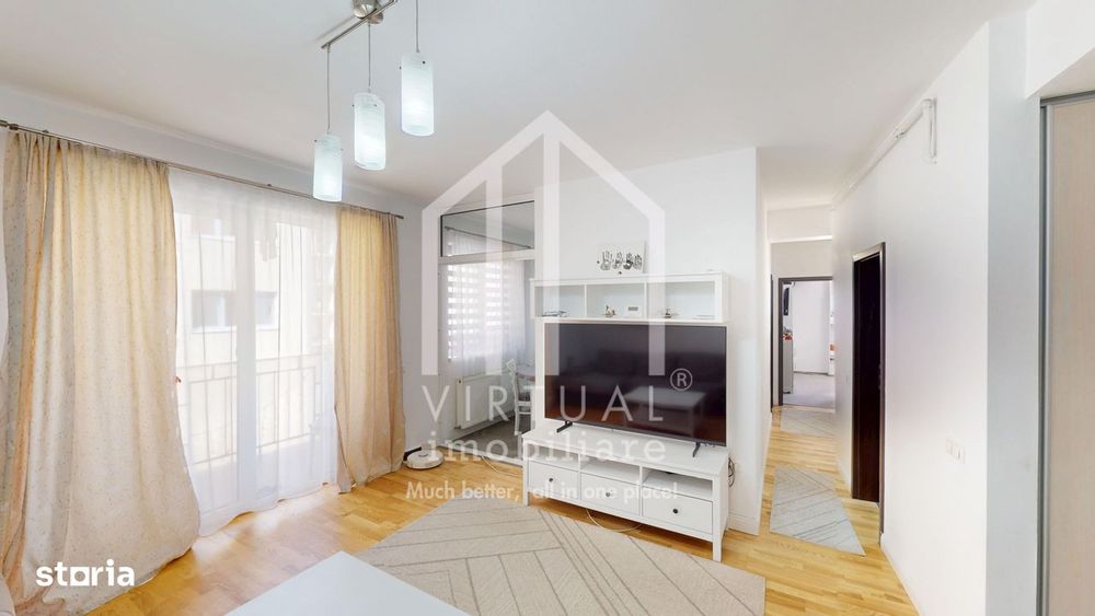 Apartament cu 3 camere, 78mp utili + balcon (9mp), etaj 2/4 - Turnisor