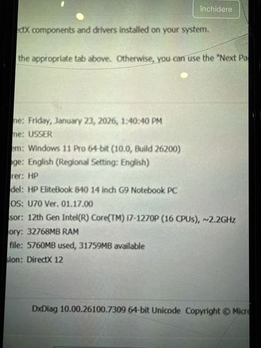 Hp elitebook 840 14” G9 notebook