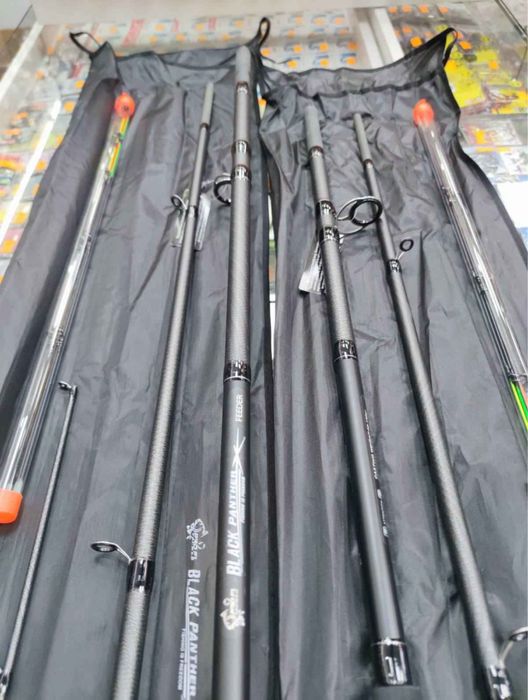 Pro FL Black Фидер въдици на 3 части с дължина 3.90 и акция 50-100-150