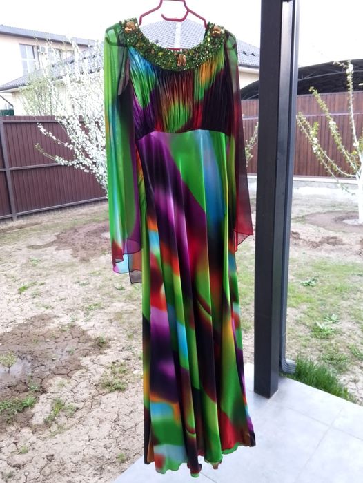 Вечернее платье турецкое пёстрое