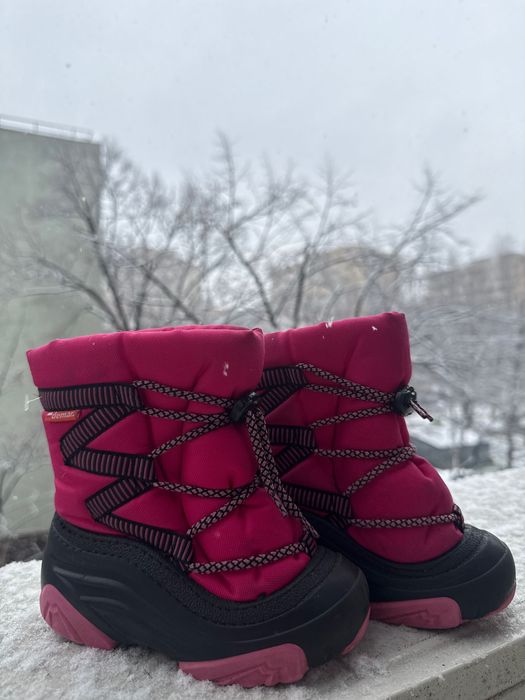 Cizme zăpadă copii Demar Zig Zag Joy Roz 22/23
