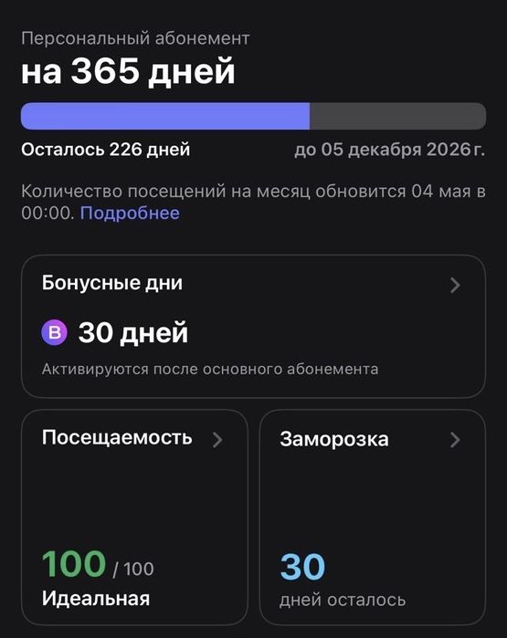 2 абонемента 1фит