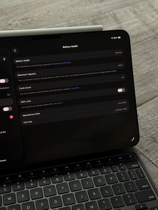iPad Pro M4 11 256GB 100% Battery + Magic Keyboard + Pencil Pro