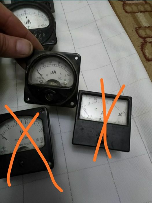 Вольтметр.Милиамперметр.Измерительные приборы. СССР.