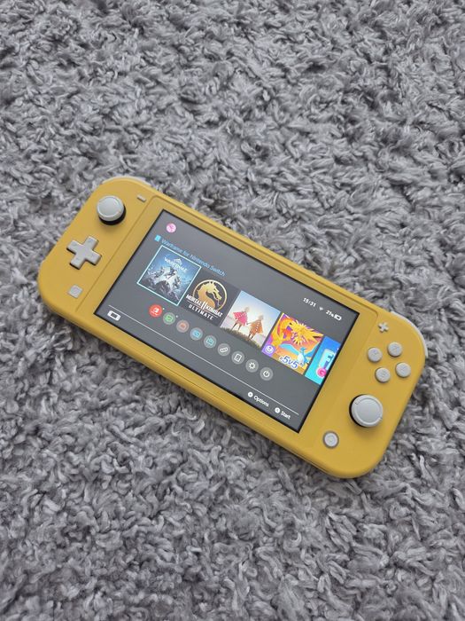 Nintendo Switch Lite Yellow modat-SSD 256GB-stare bună