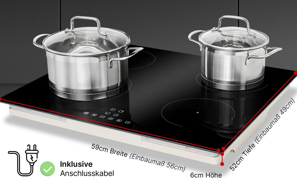 Нов плот/ котлони за вграждане 4ка Bomann индукция