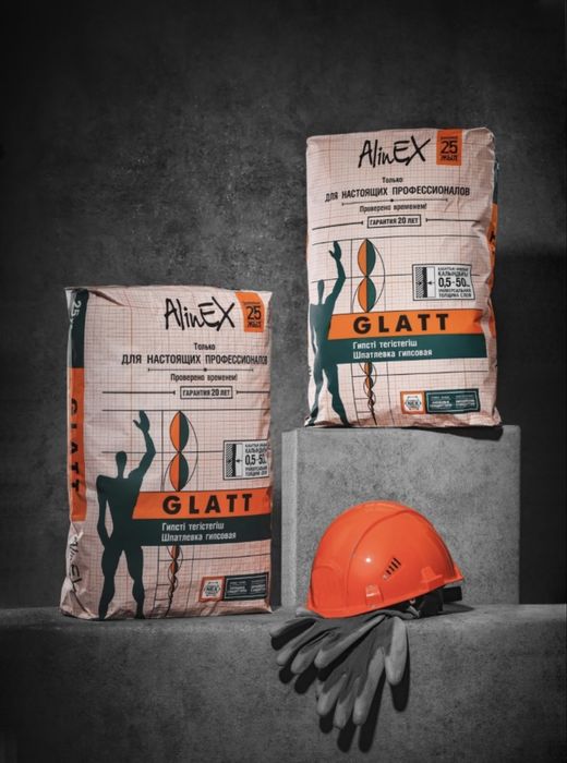 Шпатлевочная смесь AlinEX Glatt 25 кг, гипсовая
