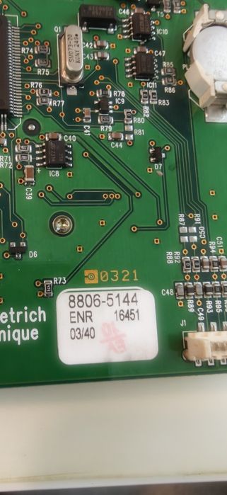 Placa display centrala  De Dietrich MC50