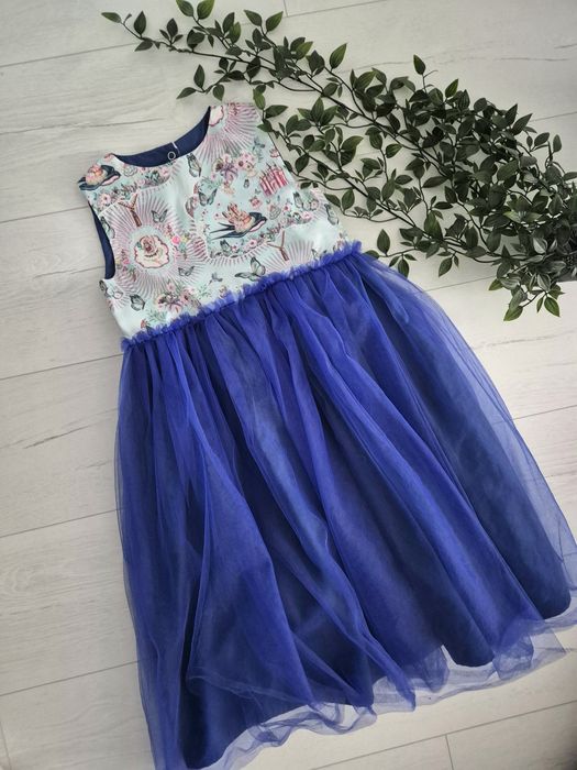 Rochie tul, 3-5 ani, 6-8 ani, bumbac