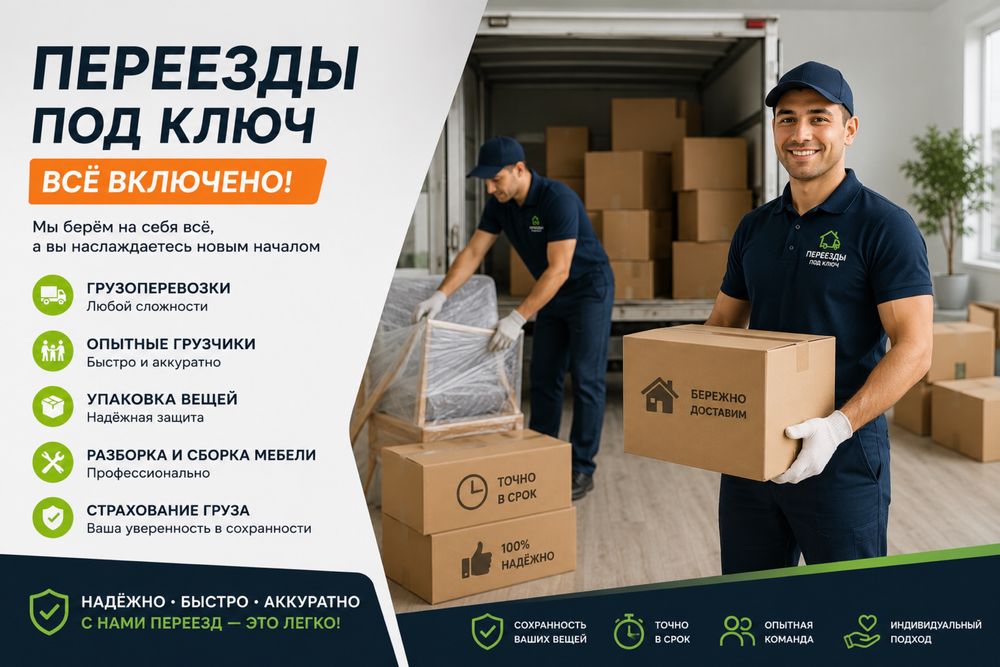 Переезды , грузчики , грузовые машины , разбор и сбор мебели, упаковка