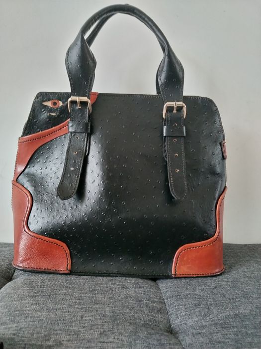 Geanta piele strut