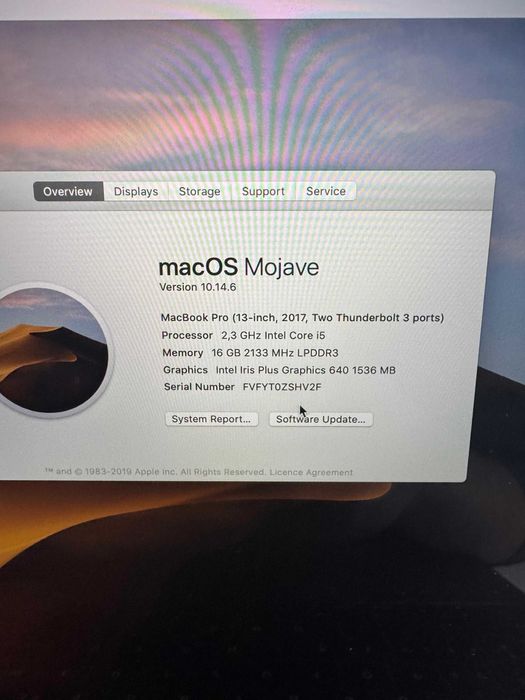 Apple Mackbook Pro 13 2017