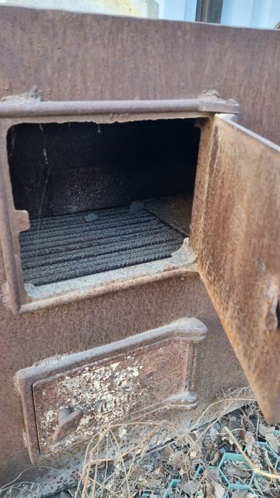 Печь для сарая, гаража метал 8мм